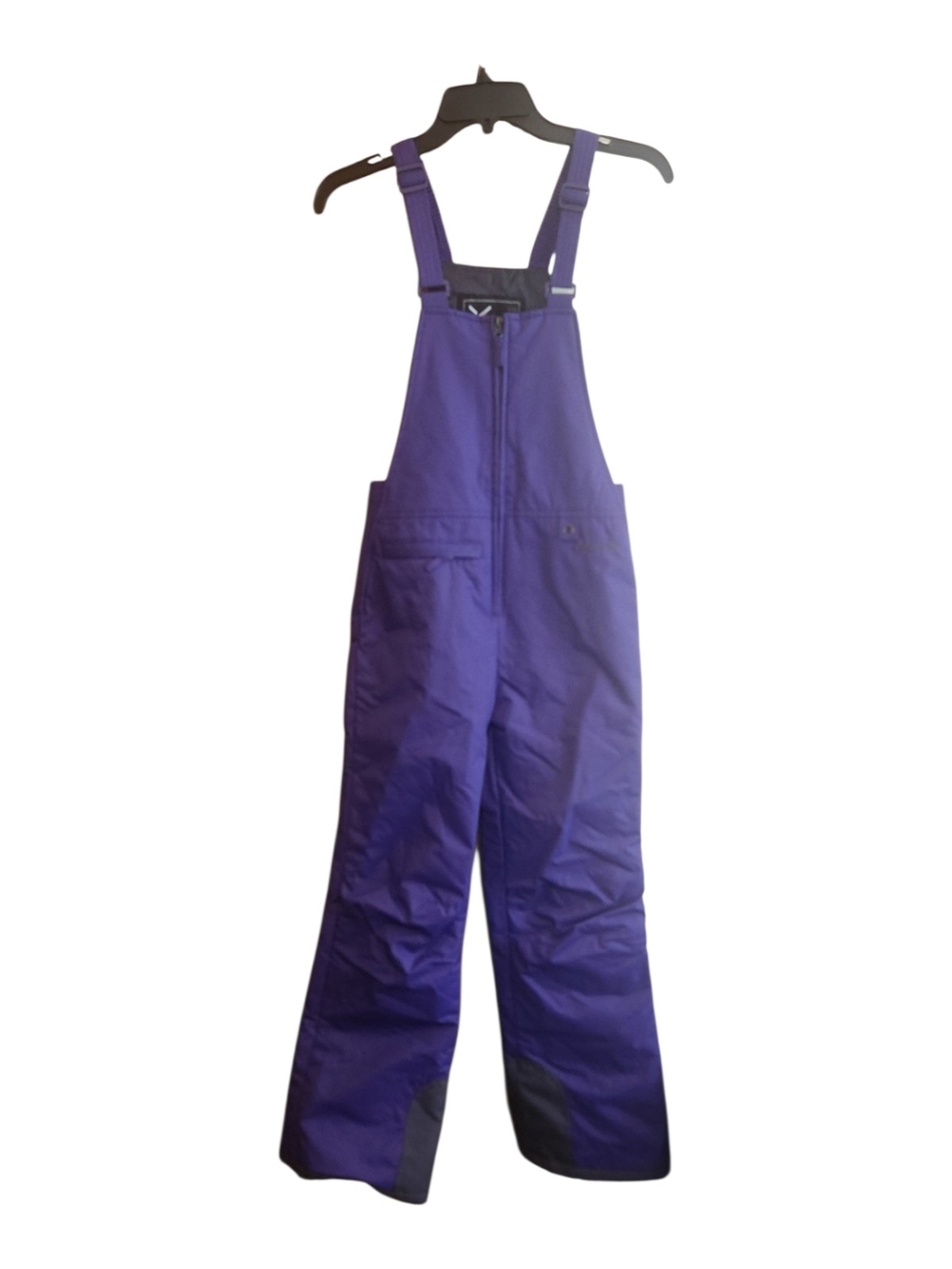 Arctix Kids Purple Insulated Snow Bibs with Adjustable Straps Front Zipper